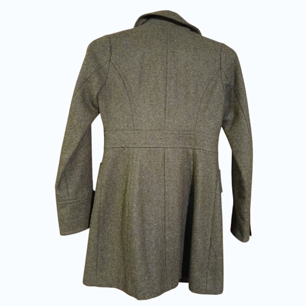 TULLE Dark Gray Long Wool Peacoat XS - Picture 3 of 9